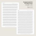 Copperplate Guidelines - 5mm