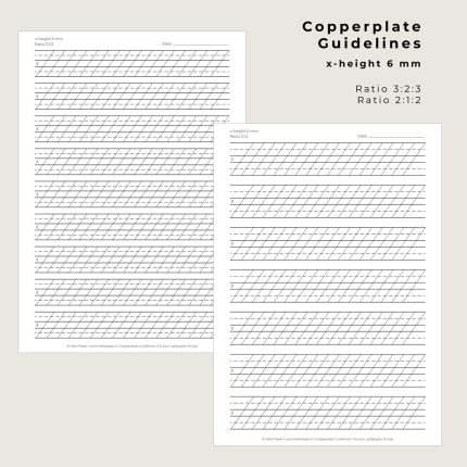 Copperplate Guidelines - 6 mm