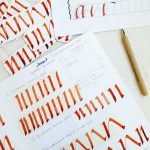 Automatic Pen calligraphy workbook