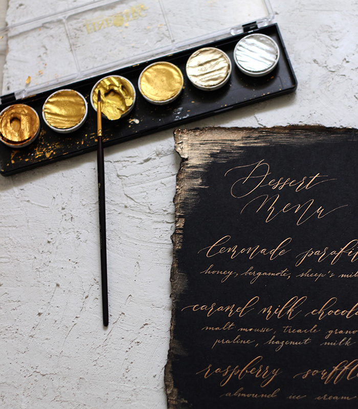 Coliro Gold Silver set with calligraphy