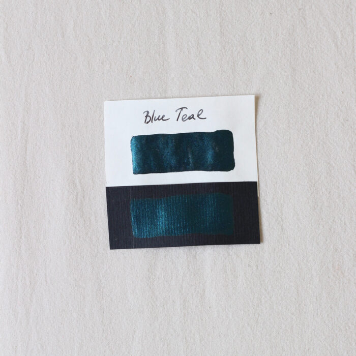 Blue Teal Calligraphy Handmade Watercolor, ink for calligraphy