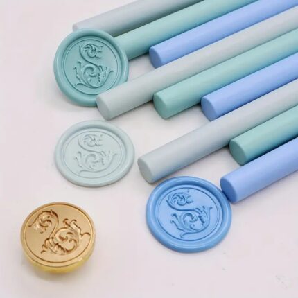 Wax Seal Stamp - Floral initial - S